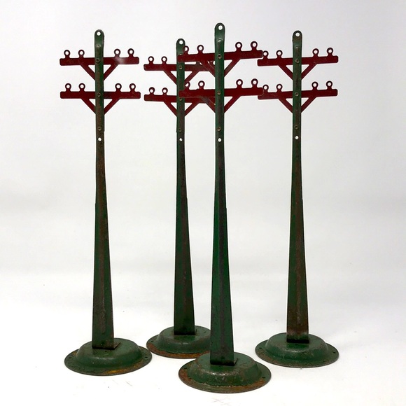 Vintage Other - Vintage Metal Power Poles Model Train Power Line